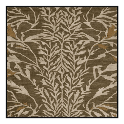 Tapis brun lavable à la machine