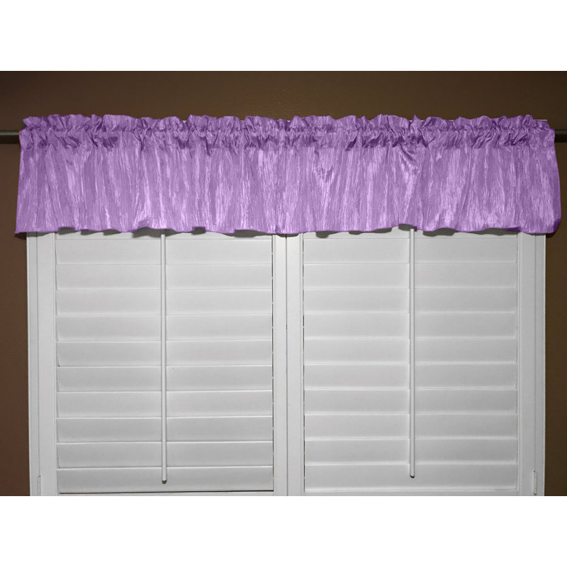 Shivonni Tailored Window Valance, Lavender, 54" W x 24" L