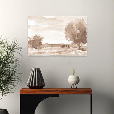 Sépia, paysage abstrait, art contemporain naturel