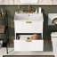 Ensemble de meuble-lavabo simple mural 24,03 "Resh
