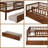 Twin Size Walnut Solid Wood Daybed with 2 Storage Drawers - Convertible Sofa Bed-1934364691-1933709026
