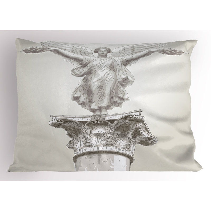 Ensemble de 2 taies décoratives blanches Ambesonne, L 36 po x H 20 po