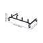 Support pour chariot de voiture en acier robuste avec roulettes pivotantes - Organisateur mobile pour chariots à 4 roues (chariots non inclus)