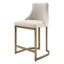 Bryce 26"H Upholstered Counter Stool with Metal Base