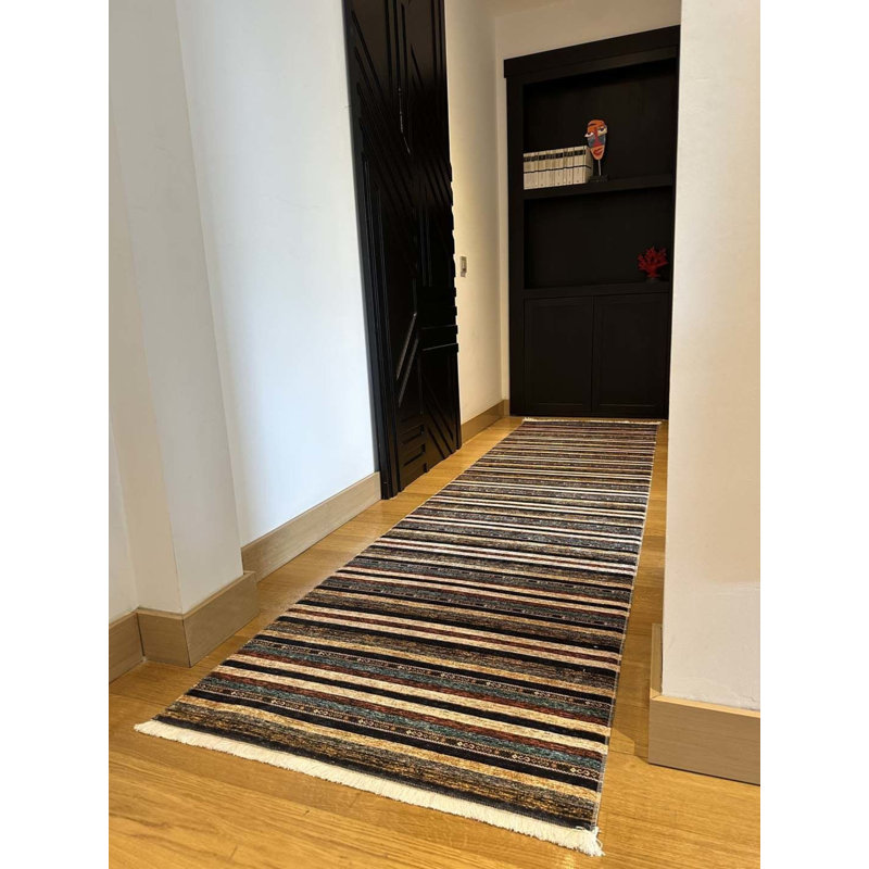 Tapis Masanao avec envers antidérapant, Tapis de couloir 2 pi 7 po x 11 pi 6 po