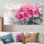 Simple hortensia rose dans un jardin monochrome I - Art mural hortensia - Art mural traditionnel sur toile