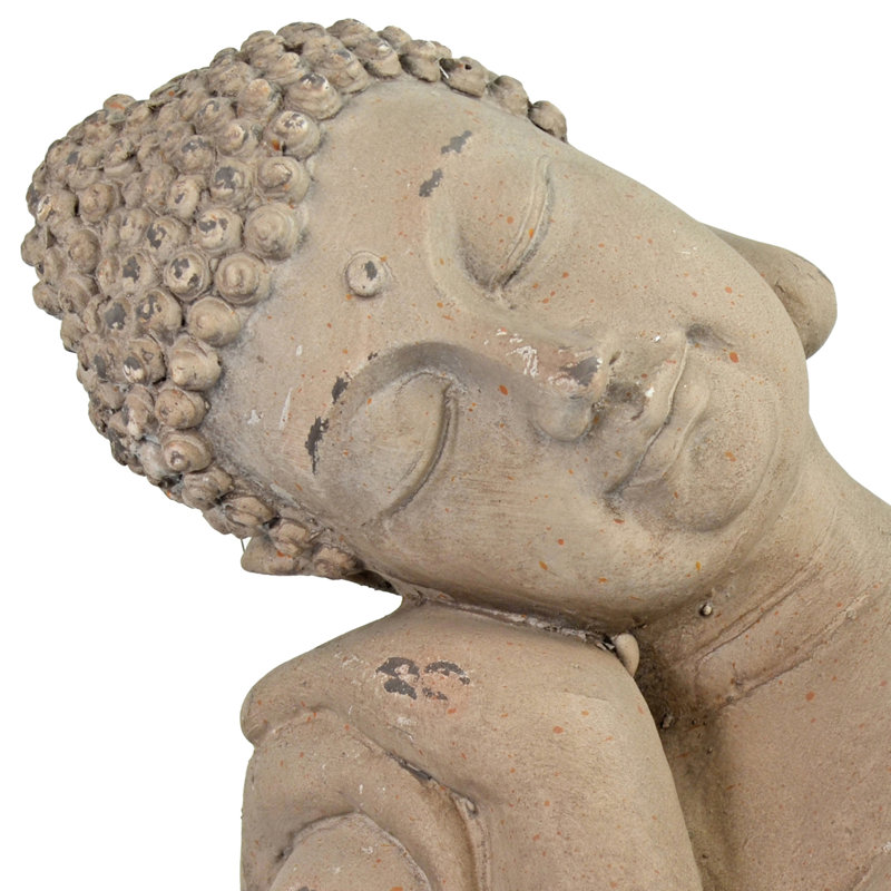 Carlile Weather Resistant Fiberstone Garden Statue, Brown