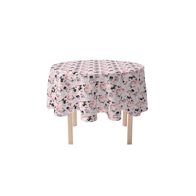Round Cotton Twill Tablecloth