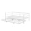 Lit de jour simple avec couchette escamotable, structure de lit de jour en métal avec lumières DEL-411820854