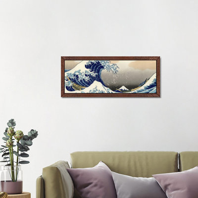 The Great Wave At Kanagawa by Katsushika Hokusai - Panoramic Painting on Canvas