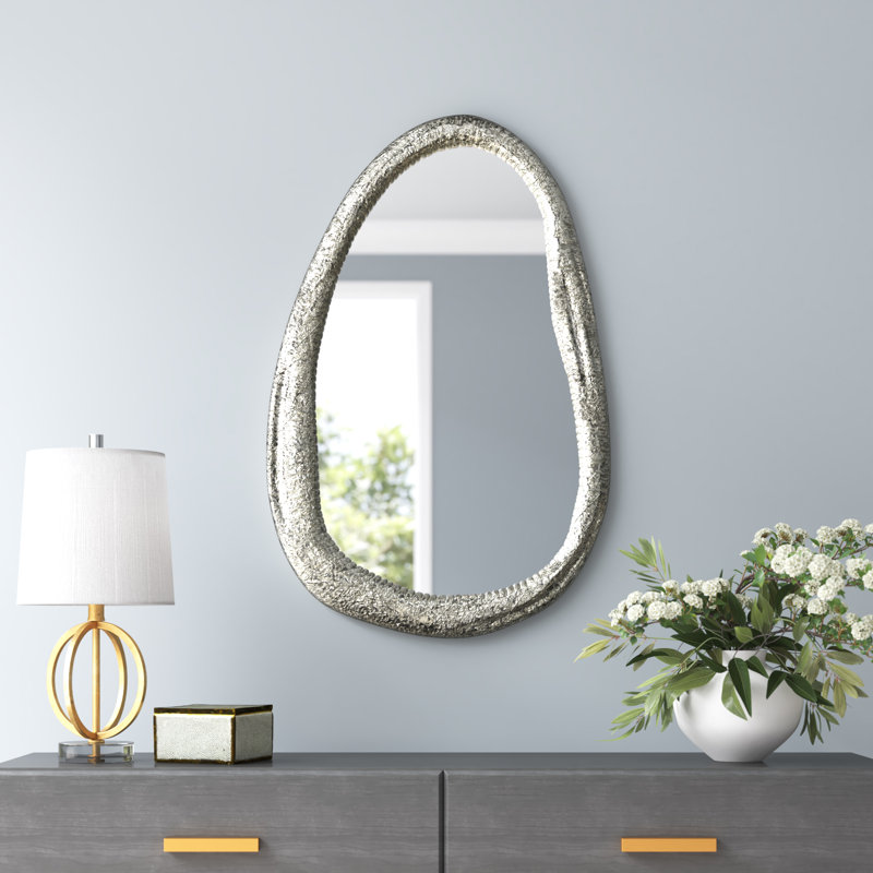 Miroir mural Chandkor, Argent argent