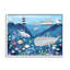 Illustration d'un enfant sous-marin, requin-baleine - peinture-60025485-60025488