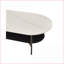 Table basse blanche et brune à double couche pour le salon - plateau en pierre frittée, assemblage facile