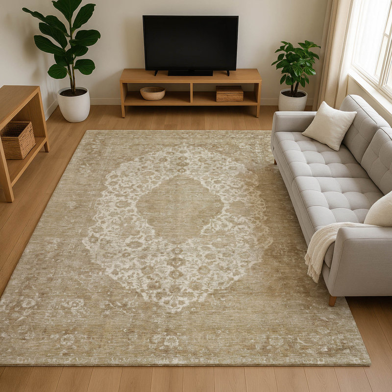 Tapis de qualité supérieure Honig AMF1657 Global, Rectangulaire 8 pi x 10 pi