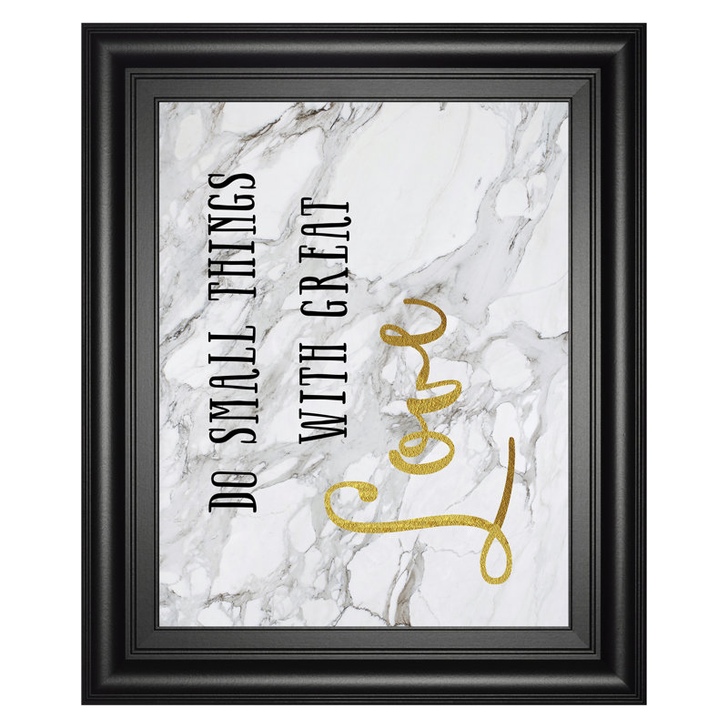 Art mural Marble Love - 22 po x 26 po - cadre noir