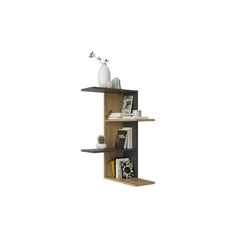 Bridgnorth 4 Piece Accent Shelf, Artisan Oak/Matera
