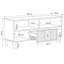 Unfinished TV Stand for TVs up to 49" with Fireplace Included