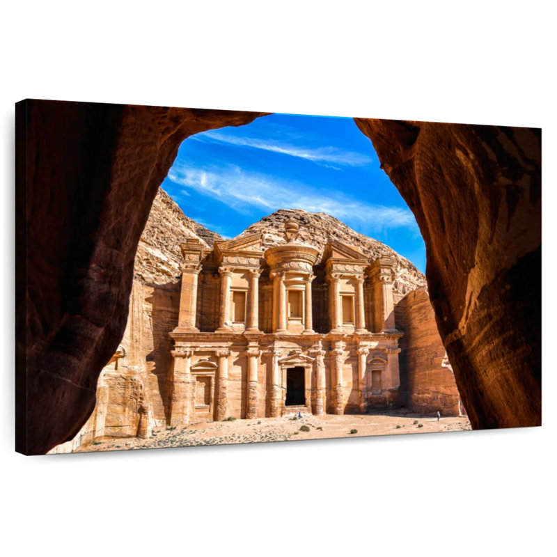 Kavia Ad-Deir à Petra, H 20 po x l 30 po