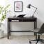 Bureau avec formes de X en métal et casiers ouverts Arsenault-981504454