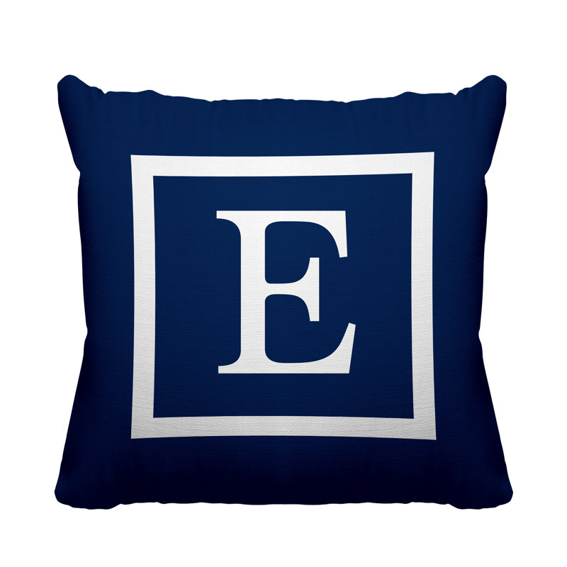 Coussin Colter, L 17 po x H 17 po, Bleu marine, 19 po x l 19 po