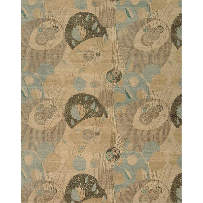 Whimsical One-of-a-Kind 8' X 10' Hand Knotted Area Rug