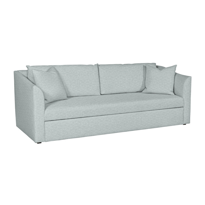 Canapé-lit à accoudoirs évasés 89,5 po Ease, 100 % polyester brume Ian