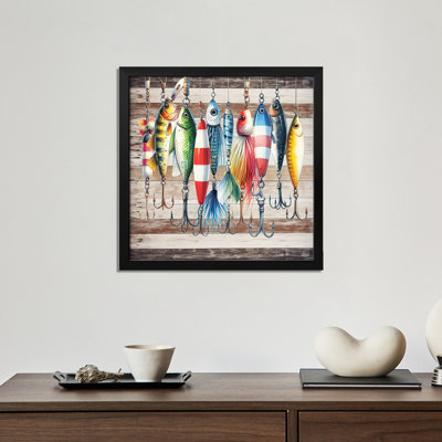 Lake Life Lures - reproduction d'art murale - affiche de galerie