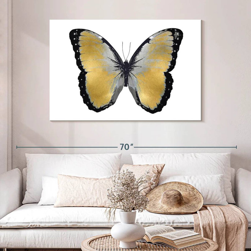 Papillon en métal I, H 32 po x l 48 po
