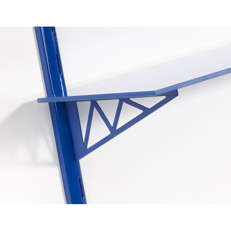 Tablette Chuse, 4" H x 24" W x 7" D, Bleu