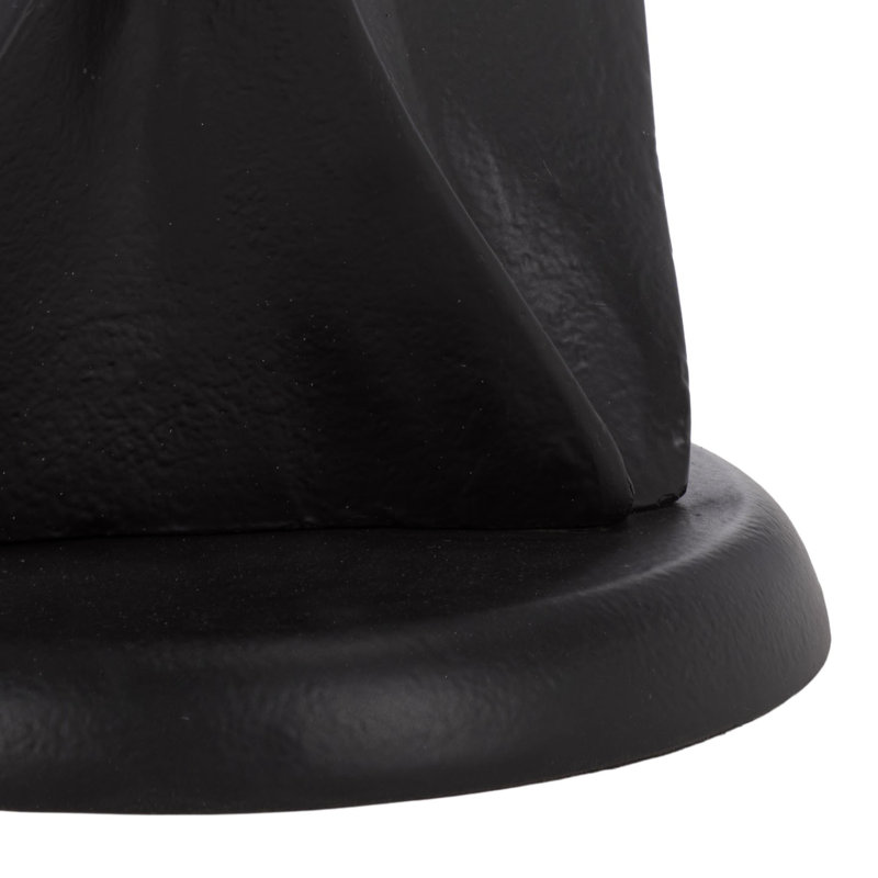 Table d'appoint en métal Zaylyn, Noir