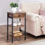 Table de chevet 1 tiroir en acier brun-123754832-86787626