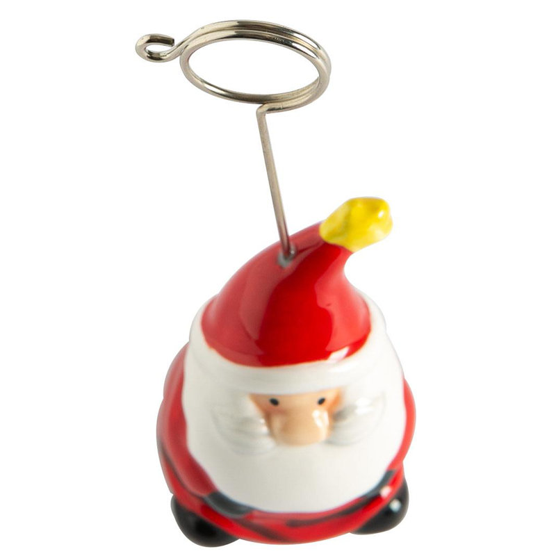 Nicola Spring - Father Christmas Card Holders - 15cm - White, 12