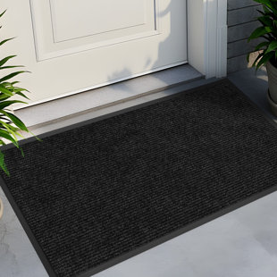 Entrance Mat Indoor Outdoor Heavy Duty Commercial Front Door Mats Carpet Black