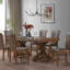 Mid Century Modern 7-Piece Dining Table Set With Rectangular Table And Faux Leather Upholstered Chairs, Ideal For Elegant And Retro Home Decor, Dining Table Set