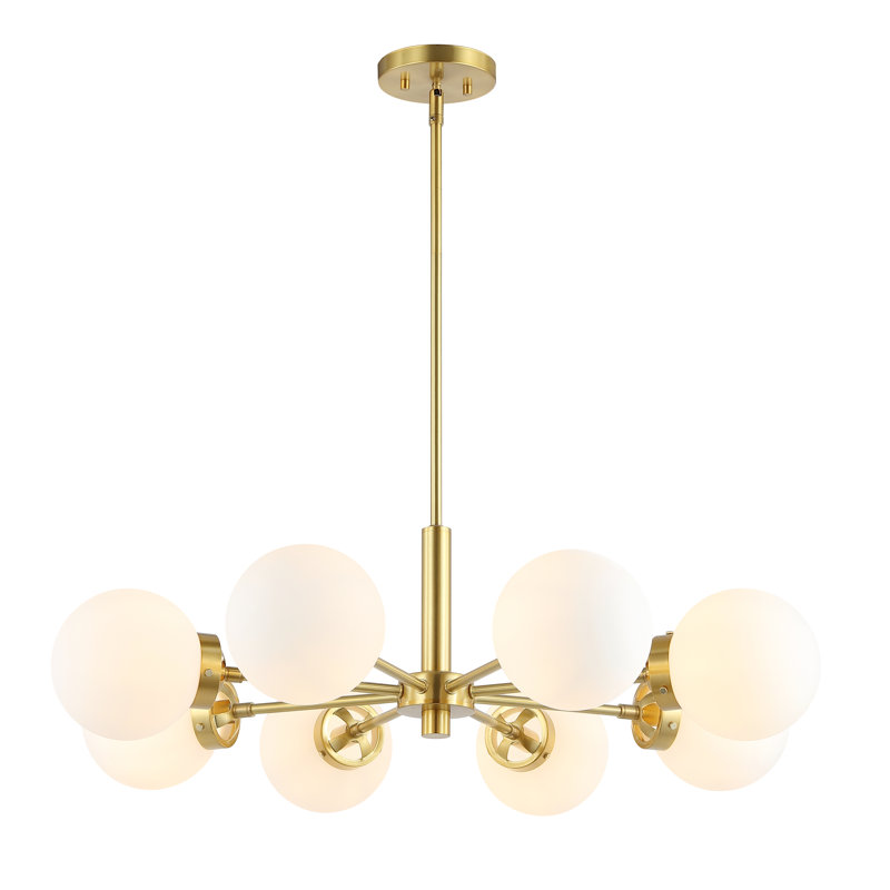 Lustre linéaire moderne unique à 8 lumières Lavontae