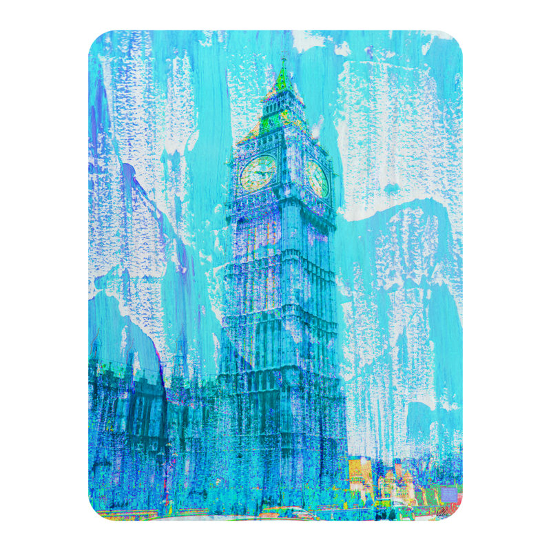 Rascon Quilted Throw Blanket, Blue