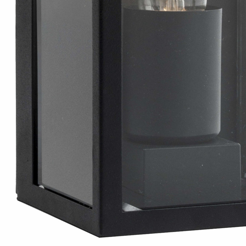 Berdina Black 23.5cm H Outdoor Wall Lantern