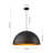 Kyrek 1-Light Iron Dome Pendant -2137744289-2139076445