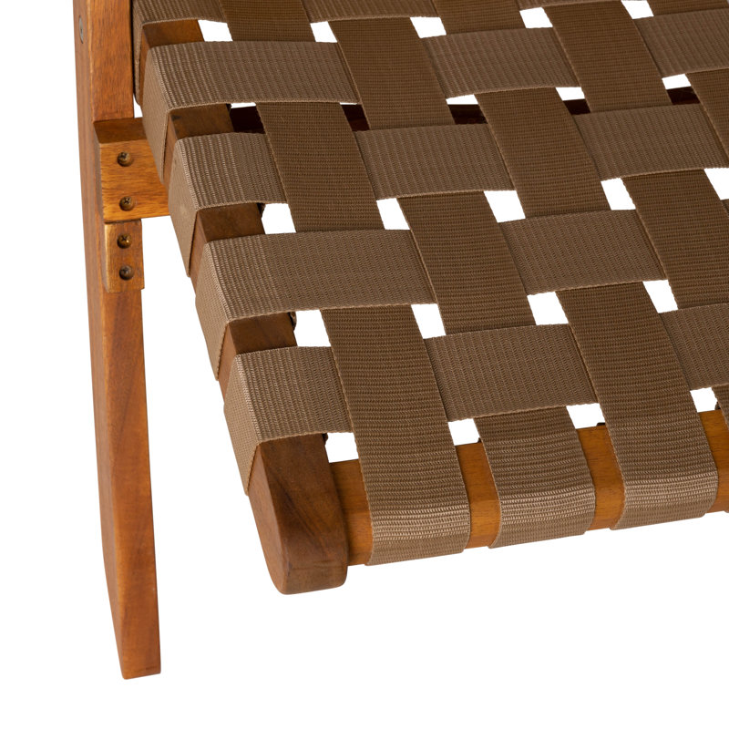 Jalieah Patio Sense Sava Folding Chair, Low Slung Portable Seating ,Solid Acacia Wood ,indoor-outdoor, Khaki Brown