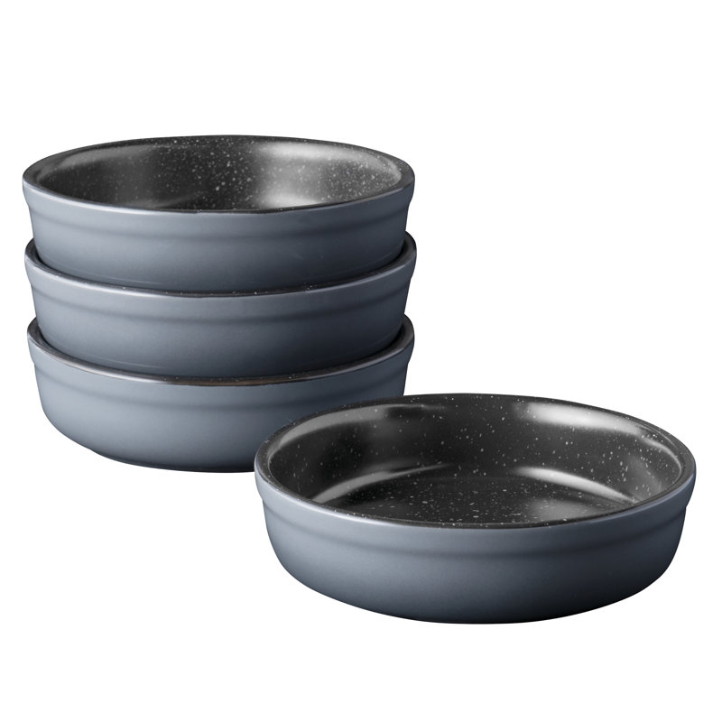 BergHOFF International Gem 0.26 Qt. Stoneware Round Creme Brulee Dish, Set of 4