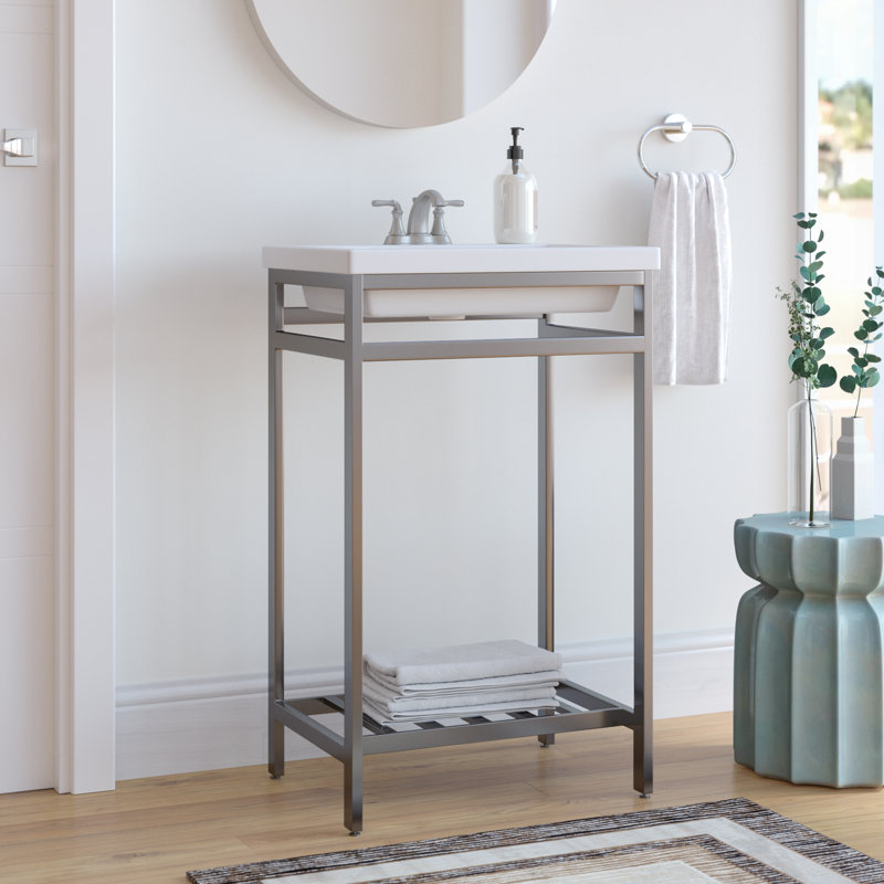 Ensemble de meuble-lavabo simple 21 po Arverne, Poli