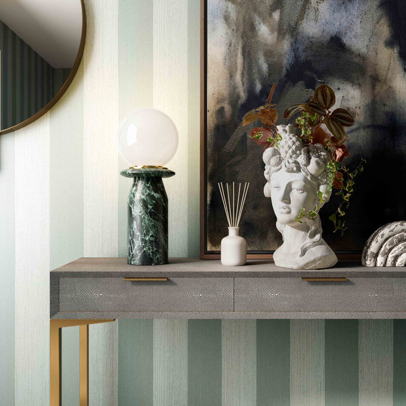 Lampe de table en marbre , Vert