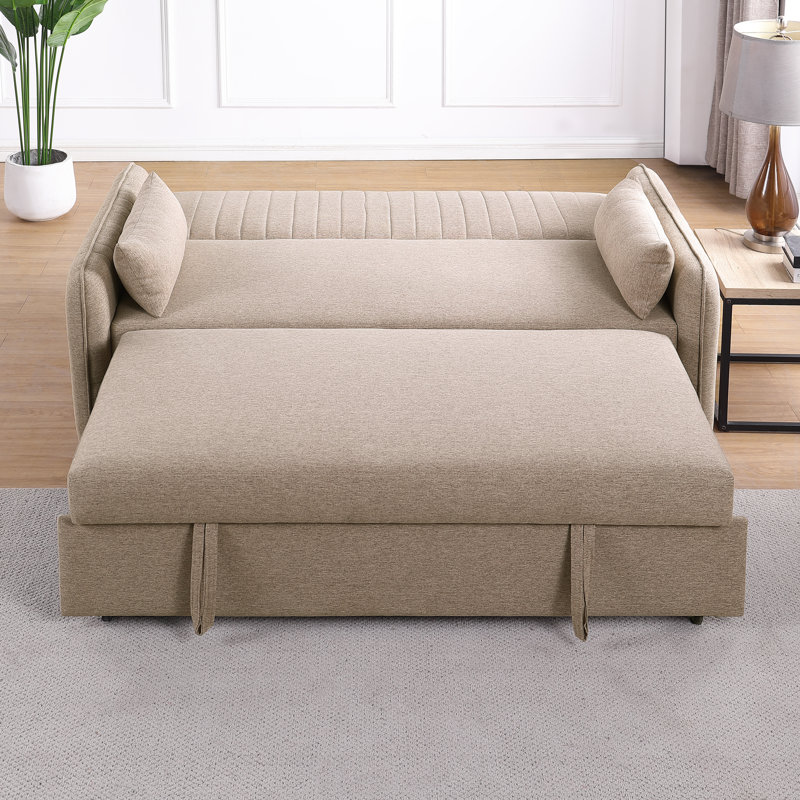2 Seater Sofa Bed, Beige