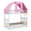 Lit superposé simple en bois avec tente et tiroirs Wetzler Kids-2068367241-2068367242