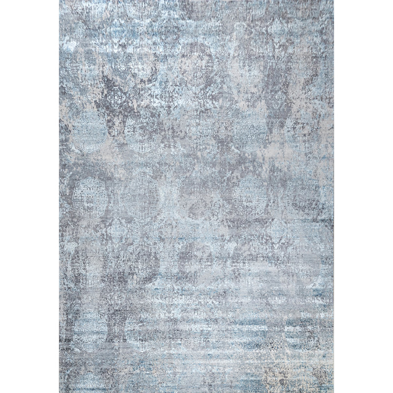 Handmade Silk and Wool Area Rug