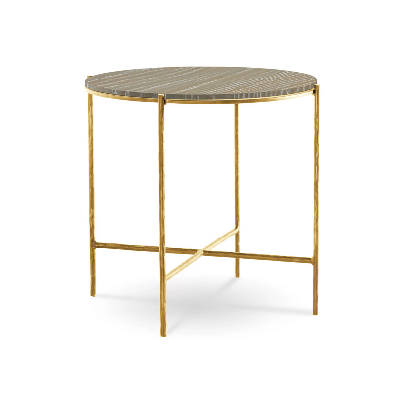 Anna Solid Wood End Table, Alchemy, Pickled Oak