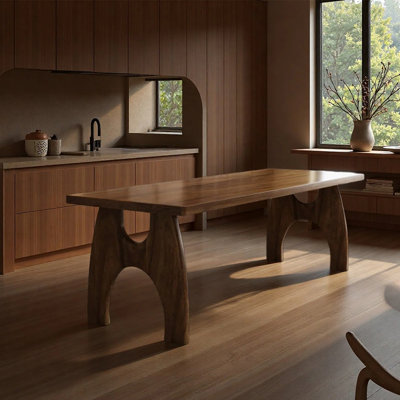 Retro Solid Wood Dining Table