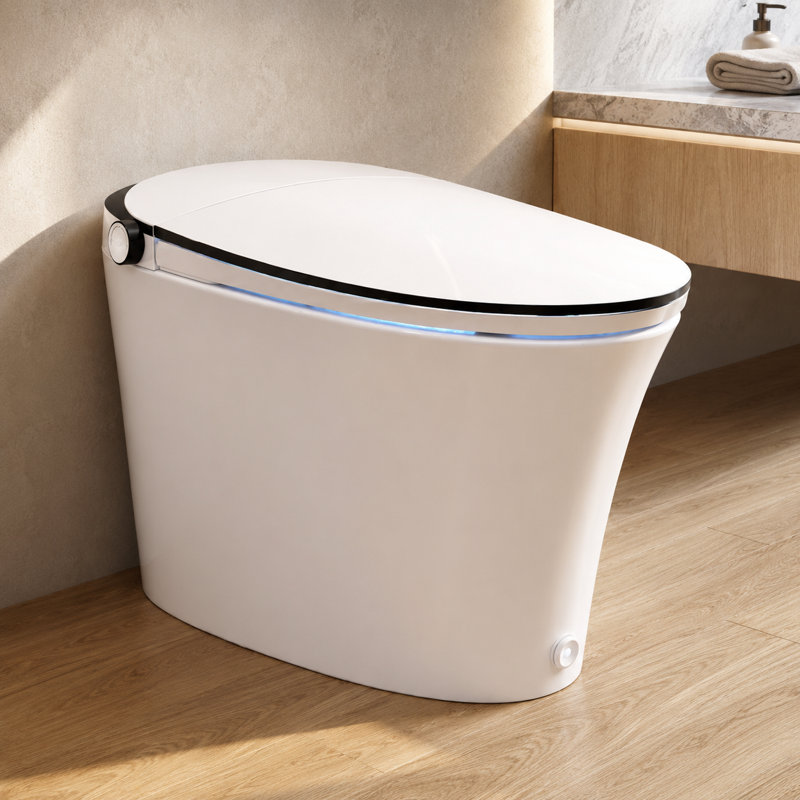 Bidet de toilette allongé DeerValley ADA, 12", Blanc