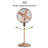 16" Oscillating Digital Cooper Metal Stand Fan, 3 Speeds, Remote Control