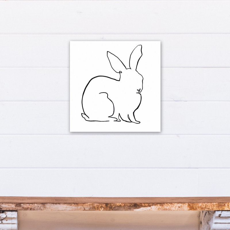 «», art sur toile Simple Rabbit Sketch